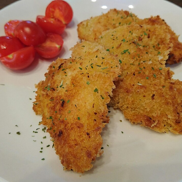 卵不使用！鶏むね肉でカレーチキンカツ